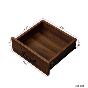 English Elm Modern Wood Buffet Sideboard with 3 Doors, 2 Drawers & Adjustable Shelves – 43.3" Multifunctional Storage Console for Dining, Entryway, Living Room W331P242454