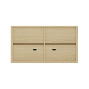 English Elm Rivington 60" Sideboard with 4 Soft-Close Doors, Adjustable Shelves, Media Management, TV Stand Oak B365P397669