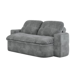 English Elm 2-In-1 Convertible Modular Sofa Bed - Memory Foam Comfort, No Assembly, Stylish Space-Saving Solution! W3653P355609