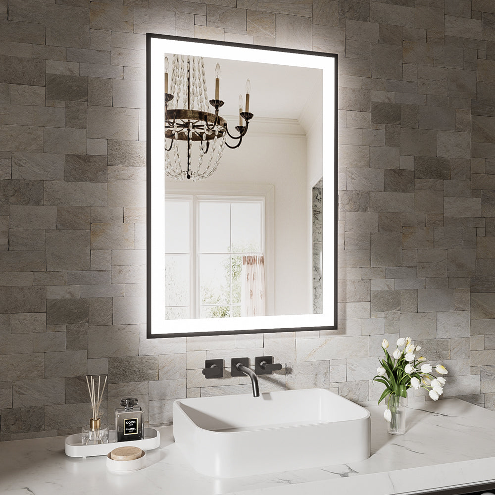 English Elm 20X28 Inch Frameless Led Bathroom Mirror - Smart Anti-Fog, Dimmable Lighting & Durable Design T3757P346981
