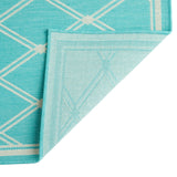 Christopher Knight Home® - Noble House - Eutropia 5'3" X 7' Indoor Area Rug, Teal and Ivory