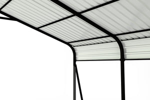 English Elm Metal Carport 12x20 Galvanized Steel Canopy Heavy Duty Outdoor Garage Shelter Kit W1598S00018