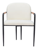 Sibu Dining Chair - Set of 2 Cream 109963 Zuo Modern