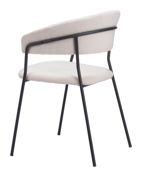 Josephine Dining Chair - Set of 2 Cream 109669 Zuo Modern