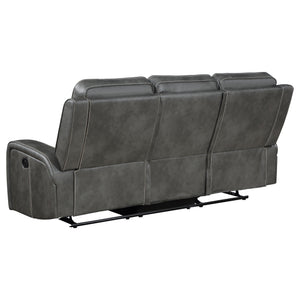 English Elm Forrest Grey Motion Reclining Sofa - Modern Elegance With Plush Comfort And Stylish Design Features B062P354053