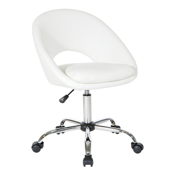 OSP Home Furnishings Milo Office Chair White