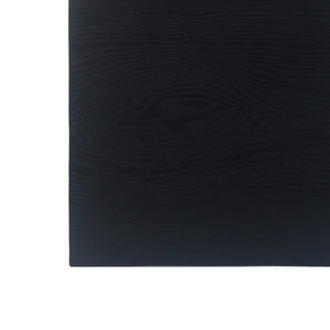 English Elm 14.25" Concrete Hourglass Outdoor Side Table Matte Black Hand Painted Patio Accent N767P192080B