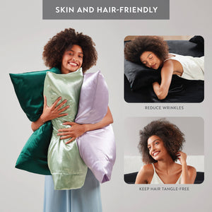 English Elm 4 Luxury Satin Twin Sheet Set - 100% Polyester, Soft Smooth 90g Finish, Deep Pocket Fit & Breathable Comfort Black 11.81 L x 9.84 W x 3.15 H B035P319692