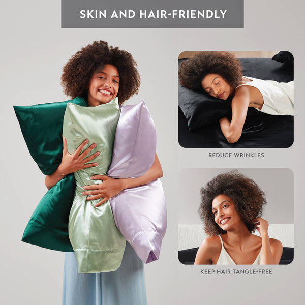 English Elm 4 Luxury Satin Twin Sheet Set - 100% Polyester, Soft Smooth 90g Finish, Deep Pocket Fit & Breathable Comfort Black 11.81 L x 9.84 W x 3.15 H B035P319692