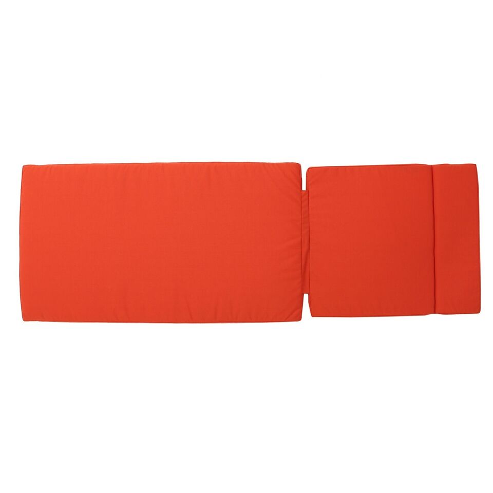 English Elm Christopher Knight Home® - 52005.00Cush-Org Vibrant Orange Outdoor Chaise Lounge Cushion – Comfortable, Durable & Stylish Upgrade! N775P230263O