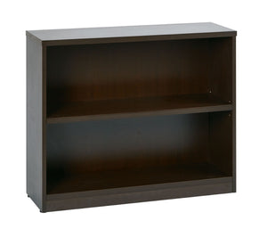 OSP Home Furnishings 36wx12dx30h Compact Laminate Bookcase with Thick Shelves for Office or Home Use Espresso LBC361230-ESP