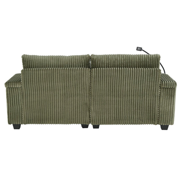 English Elm Swivel Barrel Accent Chair Chenille Tufted Round Club Seat for Living Room Lounge Green N719S002270F