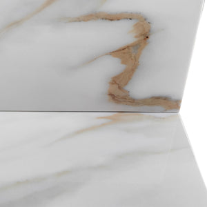 English Elm 31 Inch Marble Vanity Top With Undermount Sink, 4" Backsplash, Easy-Care Carrara Finish For Luxury W2699P192439