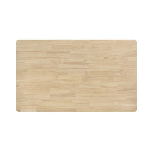 English Elm 59-inch Solid Wood Rectangular Dining Table White Washed Finish Seats Four Farmhouse Style B016P445227