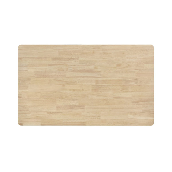 English Elm 59-inch Solid Wood Rectangular Dining Table White Washed Finish Seats Four Farmhouse Style B016P445227