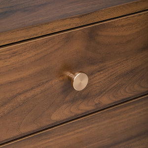 English Elm 76" Modern Minimal TV Stand with Waveform Glass Doors, Soft-Close Drawers, Cable Management, Solid Wood Legs (Fits TVs up to 85") N710P298234P