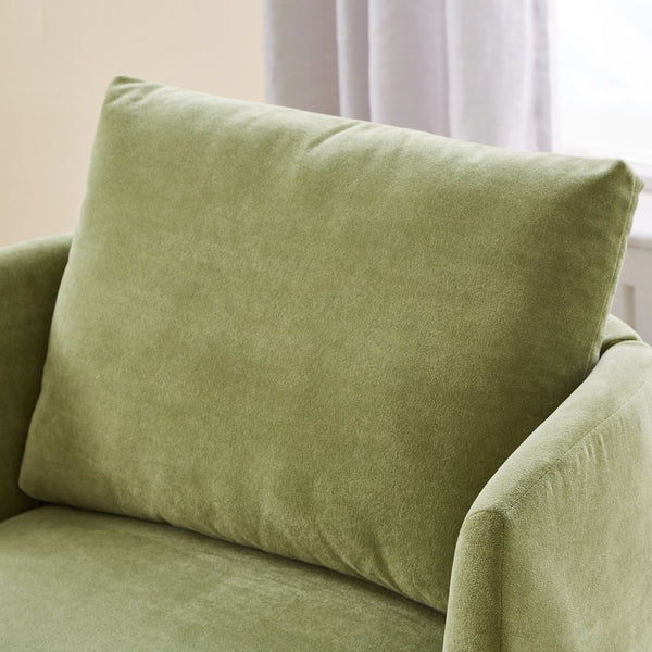 English Elm 360° Swivel Chair - Stylish Upholstered Barrel Armchair With Ergonomic Design For Home & Office Use N719P272681F