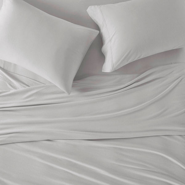 English Elm Cotton Blend Jersey Knit Sheet Set - Cozy Queen All-Season Bedding For Ultimate Comfort & Care B035P294163