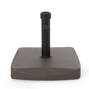 English Elm Christopher Knight Home® - UM-HOLDER Square 55 lbs Brown Concrete Base - Heavy-Duty 24x22x4 in Patio Umbrella Stand, Stable & Durable 54755.00BRN