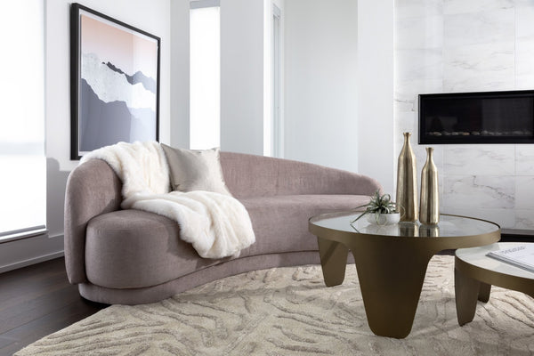 Sunpan KENYA Hand-Tufted Wool-Blend Rug - Unique Beige Design, 8' x 10' - Perfect for Any Home Decor Style 108293