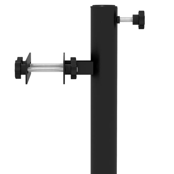 English Elm Outsunny Adjustable Patio Umbrella Holder - Space-Saving Clamp Bracket For Decks & Balconies W2225P174210-GIGA
