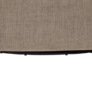 English Elm Solitude Skirted Swivel Accent Chair with Channel Tufting, Durable Polyester, 360° Metal Swivel, Plush Coil Seat Stone Gray B050P390593