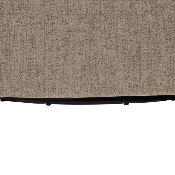 English Elm Solitude Skirted Swivel Accent Chair with Channel Tufting, Durable Polyester, 360° Metal Swivel, Plush Coil Seat Stone Gray B050P390593