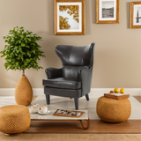 Christopher Knight Home® - Noble House - - Elegant High Back Chair In Dark Brown Pu Leather, Luxurious And Comfortable Design, Dimensions: 31 Inches (Length) X 32.75 Inches (Width) X 41.25 Inches (Height)