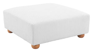 Tayte Ottoman White 110304 Zuo Modern