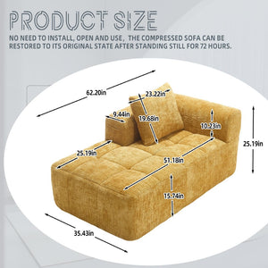 English Elm United We Win Chenille Loveseat Sofa - Stylish Modular Sleeper For Small Spaces And Cozy Living W1568P255141-GIGA