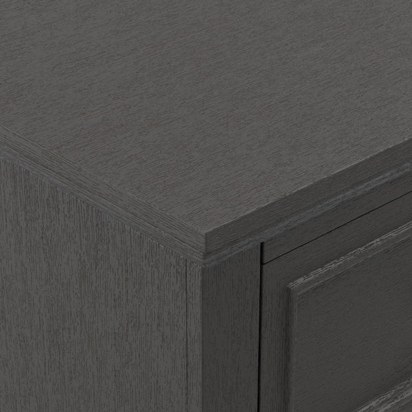 OSP Home Furnishings Farmhouse Basics Nightstand Rustic Black