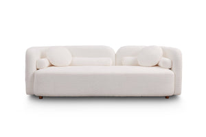 English Elm C32508, Japandi Boucle Sofa Set with Accent Chair Low Profile Cloud Seating W2664S00068