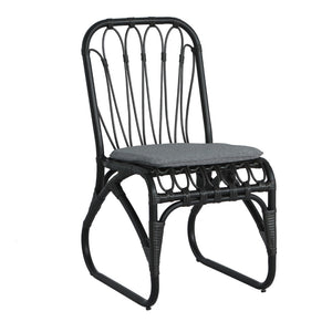 English Elm 9 Piece Outdoor Pe Rattan Dining Set Seats Eight with Iron Frames Patio Ready N762S000008AAE