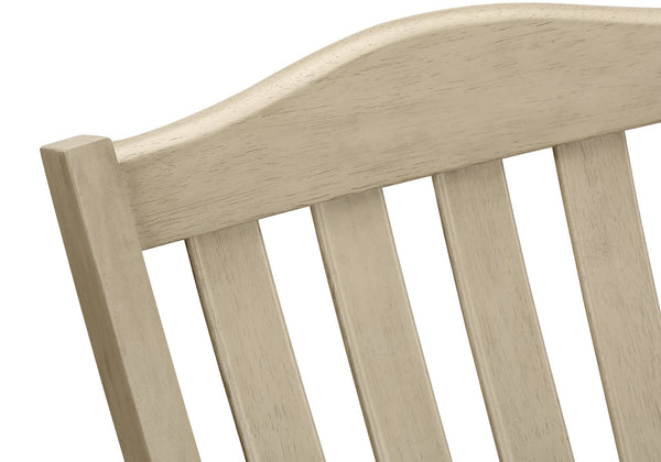 English Elm Dining Chair Set of 2 Upholstered with Turned Wood Legs, High Slat Back, Comfortable Seating Appeal Grey 40 L x 11 W x 21 H B2710P218888