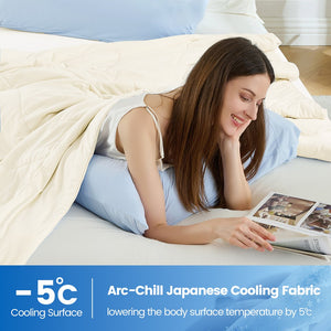 JLA Home Main Street - Cooling breathable comforter with lightweight 170gsm nylon-spandex blend for year-round temperature control Ivory OLX10-0004