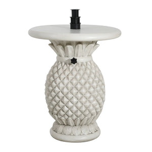 English Elm Adela Outdoor Mgo Umbrella Base Side Table with Marble Finish Weatherproof Patio N775P385406W