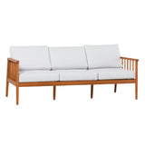 Modern Outdoor Spindle Style Triple Lounge