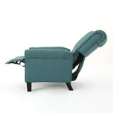 Christopher Knight Home® - Noble House - Thalia Traditional Dark Teal Fabric Recliner