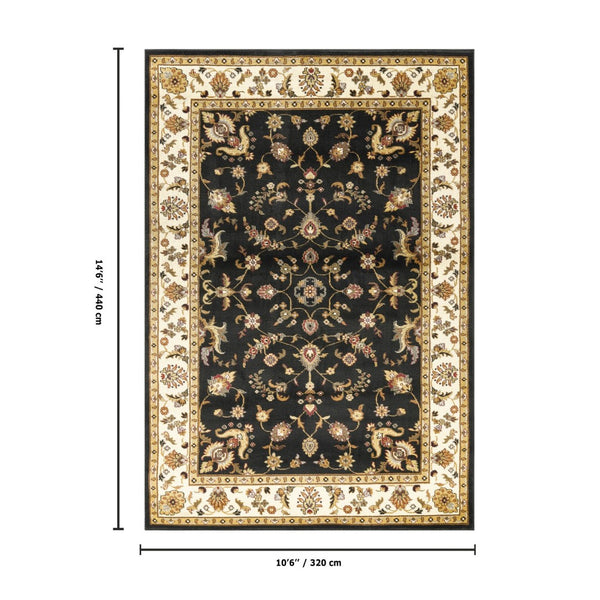 English Elm Classic All-over Traditional Pattern Large Area Rug for Living Room or Dining Space B186P452262