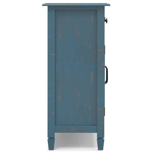 English Elm Connaught Coastal Cottage Pine Cabinet with Raised Panel Doors for Narrow Entryways B136P436038