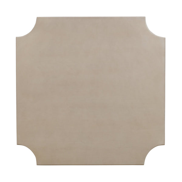 Crestview Collection Transitional Square Cocktail Table With Unique Cut-out Edges - Chic Living Room Accent Furniture Beige Solid Wood Cvfnr4820