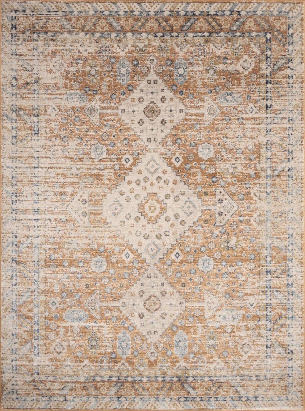 English Elm Noble Rust Area Rug 7'10" X 10'3" - Durable, Soft, Stain-Resistant, Perfect For High-Traffic Spaces B186P181076