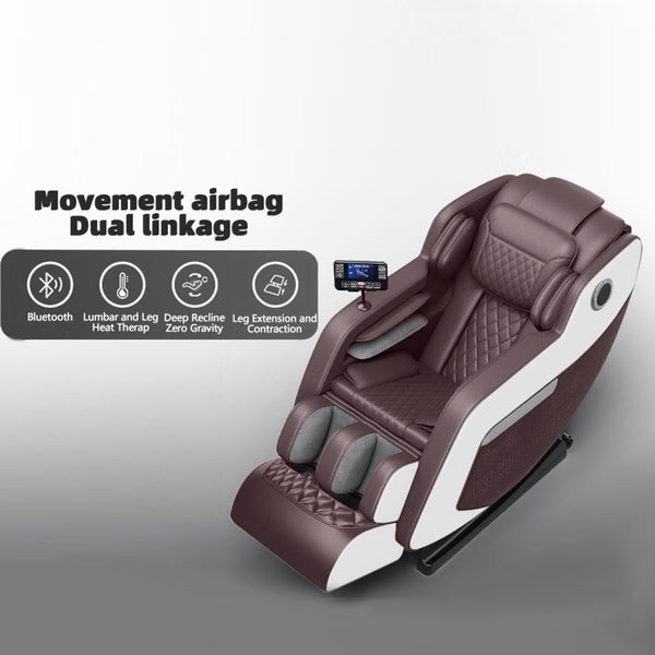 English Elm The Zero Gravity Massage Chair With Hip Heating, Foot Relief & Full Airbag Coverage For Home/Office Comfort W3327S00003-GIGA