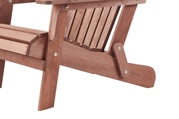 English Elm Oversize Hemlock Wood Folding Adirondack Chair Foldable Patio Seat for Outdoor Decks D720094424
