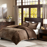 Madison Park Parker Casual Plush Down Alternative Comforter Set BASI10-0422 Brown