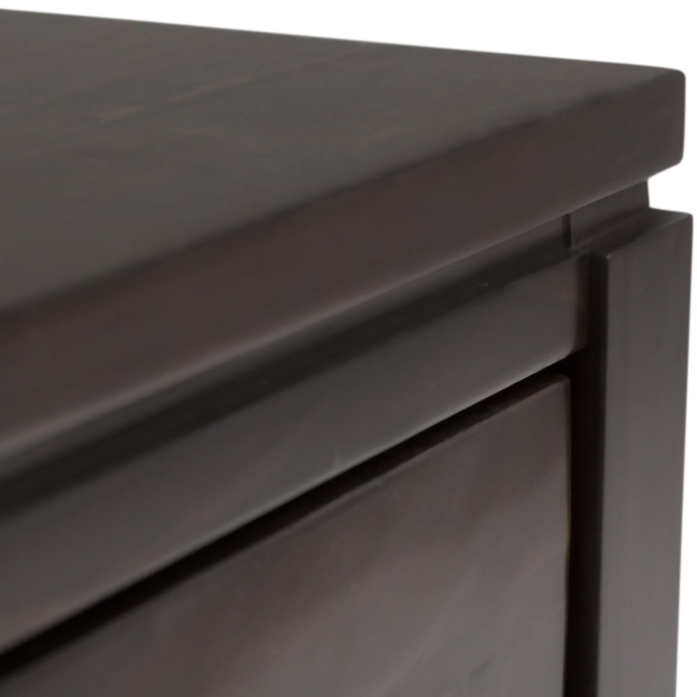 English Elm Cosmopolitan End Table - Rich Mahogany Brown With Storage, Modern Design For Any Living Space B136P159516