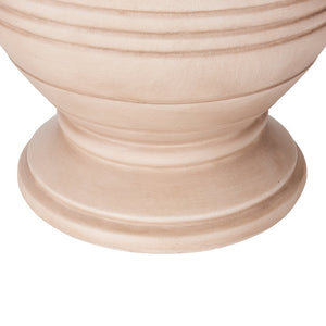 English Elm Mgo Handcrafted Urn Planter Classical Garden Accent Weathered Fiberglass Composite Outdoor Beige N772P411998B