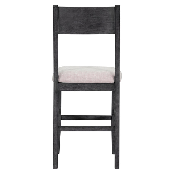 English Elm TOPMAX 82-inch Farmhouse Extendable Dining Set with Two 11" Removable Leaves, Upholstered Seats and Bench Gray N717S000230E