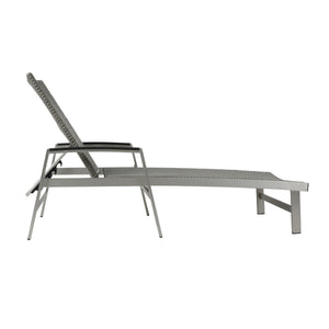 English Elm Christopher Knight Home® - Oxton Chaise Lounge – Durable Outdoor Seating With Breathable Mesh & Timeless Bungalow Style In Grey N775P210069G