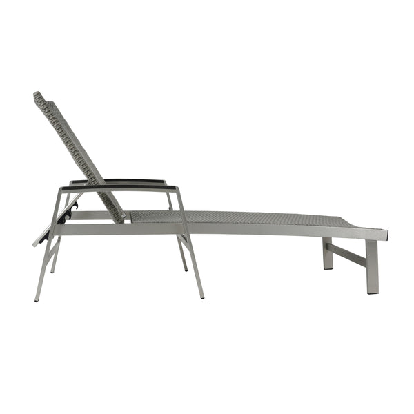 English Elm Christopher Knight Home® - Oxton Chaise Lounge – Durable Outdoor Seating With Breathable Mesh & Timeless Bungalow Style In Grey N775P210069G